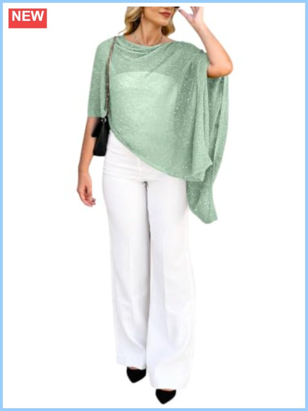 Sheer Crochet Poncho Shrug Beach Cover Up Wrap Top